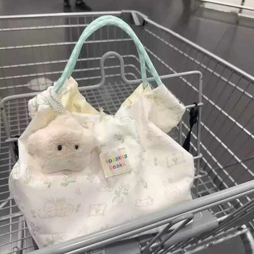 薄荷曼波帆布包手提包小拎包女大