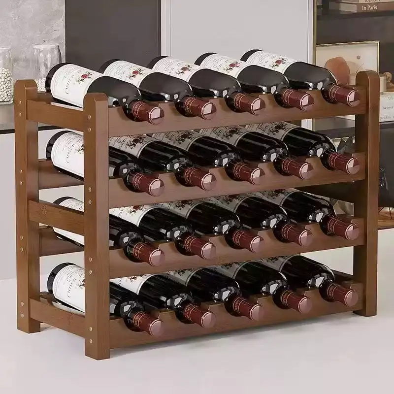实木红酒架摆件｜现代简约家用