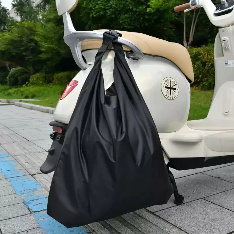 电动车后置挂物包收纳袋安全帽袋