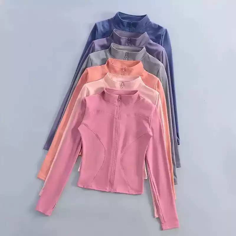 专业弹力速干运动外套女春夏瑜伽
