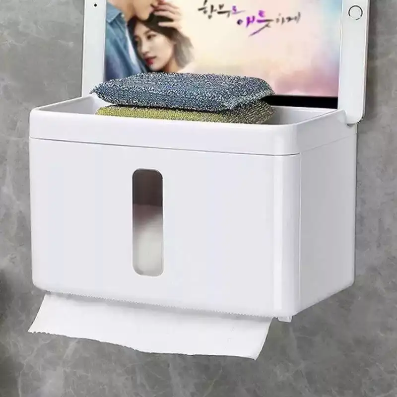 卫生纸置物架化妆室厕所纸巾盒免