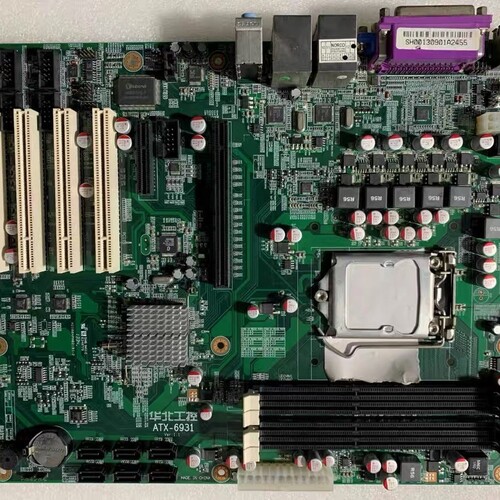拆机 华北工控ATX-6931工控机主板1155针 双int ~议价