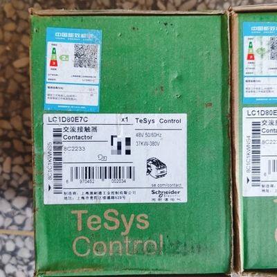 施耐德交流接触器LC1D80E7C 48V 50/60Hz ~议价