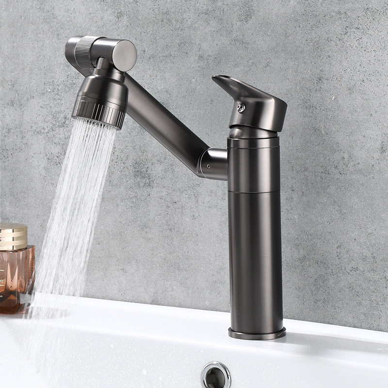 九牧52全铜冷热枪灰色多功能水龙头洗脸盆洗手盆面盆洗脸池卫生间