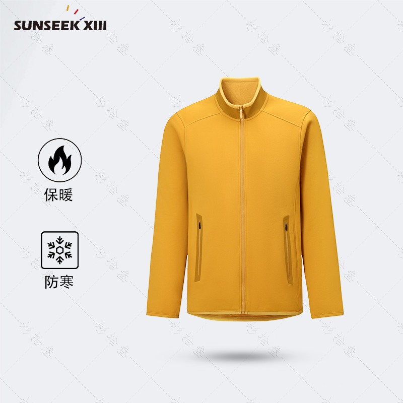 经典抓绒外套】户外加绒保暖抗静电弹力立领抓绒衫运动外套2026