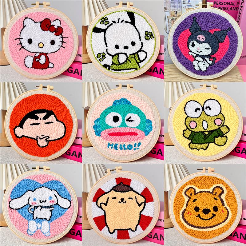 俄罗斯戳绣diy材料包制作