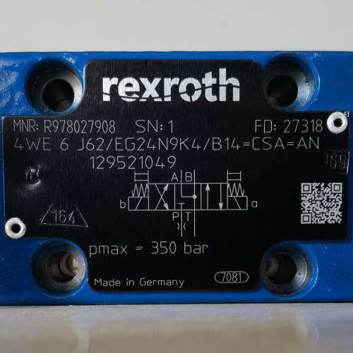 R978027908  4WE6J62/EG24N9K4B14=CSA=AN # Rexroth//力士乐