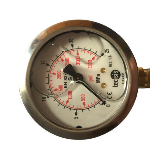 德国TECSIS泰科思充液耐震压力表63径向G1/4 P1454-25mpa  250bar