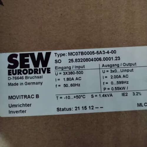 SEW变频器MTA11A-503-S523-D01-00/ MDS60A0040-5A3-4-00现货议价