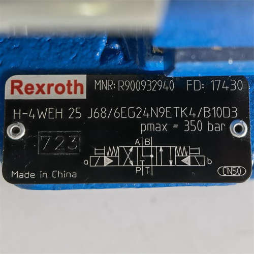 R900932940  H-4WEH25J68/6EG24N9ETK4/B10D3 # Rexroth//力士乐