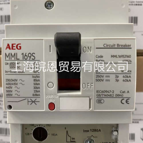 正品 MMM169X3080 MMM169X3100德国 AEG塑壳断路器MM169系列