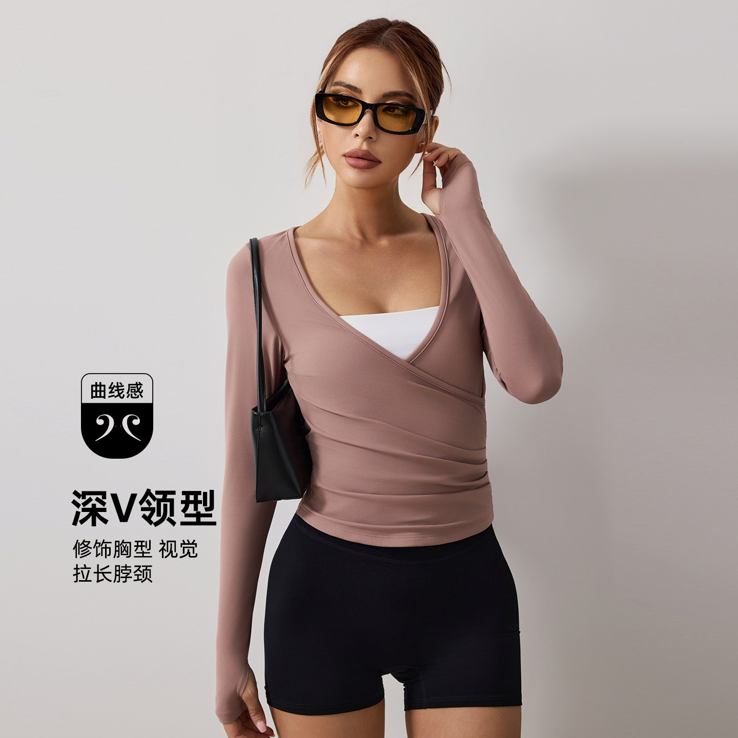 fitlife健身长袖T恤女训练服外穿速干瑜伽服女普拉提瑜伽上衣,运动服/休闲服装,健身衣,淘宝优惠券,粉丝福利购,淘宝优惠卷