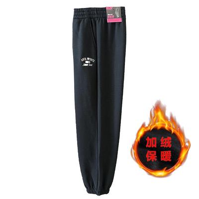 百搭运动长裤加绒收口裤保暖