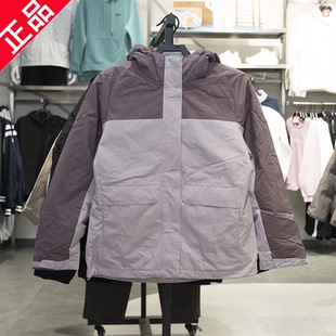安踏两件套外套女子2025冬季新款抓绒内胆夹克保暖上衣162547601