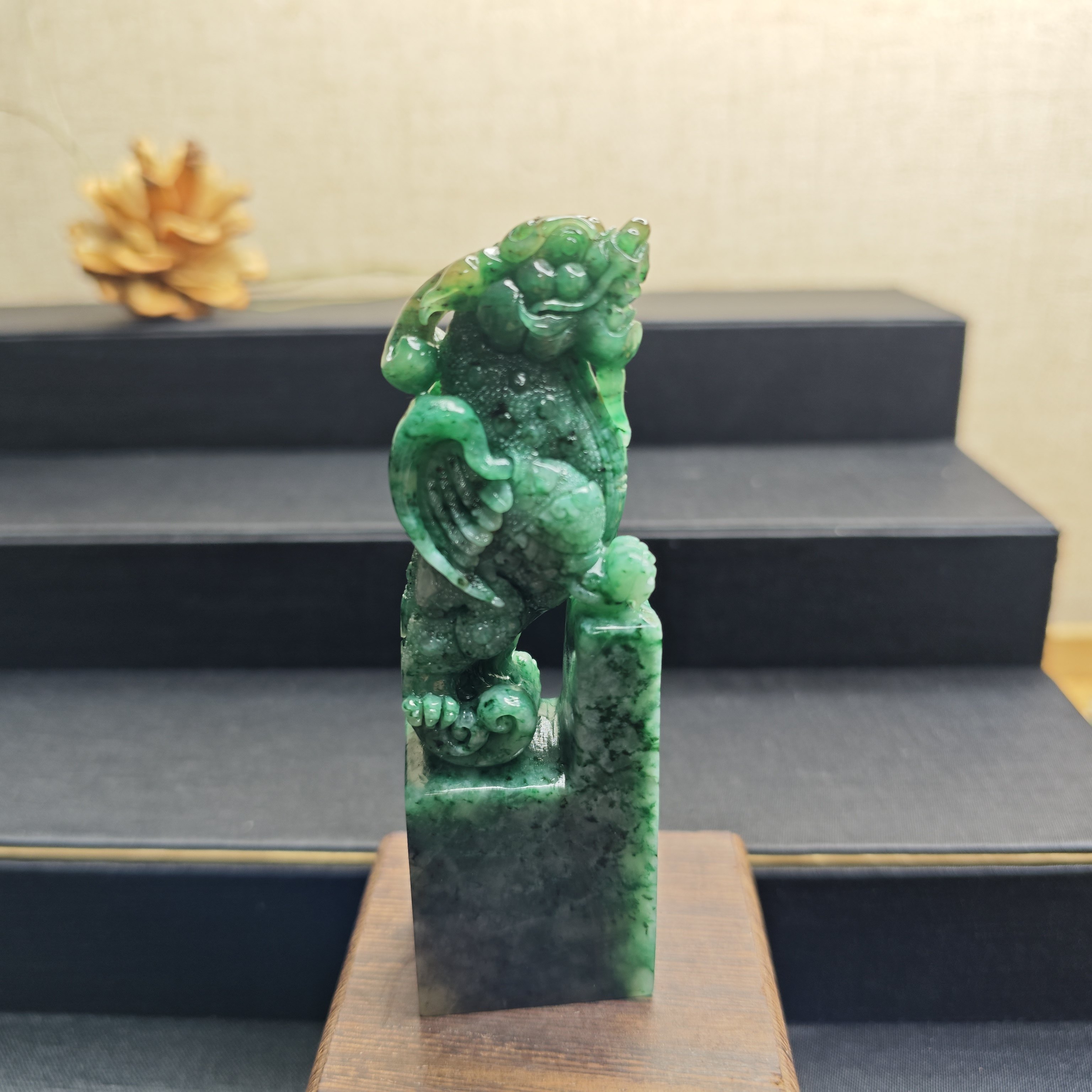 天然南阳独玉玉石貔貅官印玉玺印章摆件财印官印办公室玄关装礼品