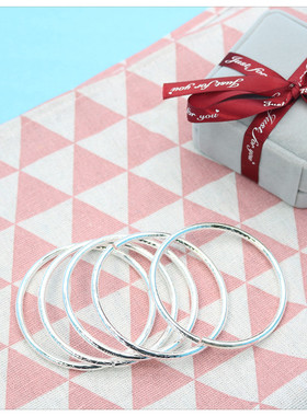 波西米亚风手镯简约银色气质学生