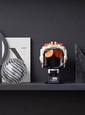 星球大战75327卢克天行者红五飞行员头盔拼装积木玩具5拼装系列