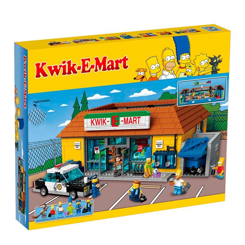 16004 积木71016辛普森超市Kwik-E-Mart 拼装益智玩具礼物