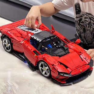 DaytonaSP3拼装 42143 积木跑车男孩大型赛车玩具