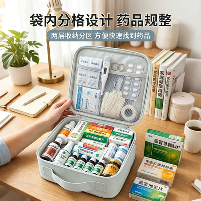 宿舍药包学生药箱便携式住校必备药品收纳包药物高中生医药袋旅行