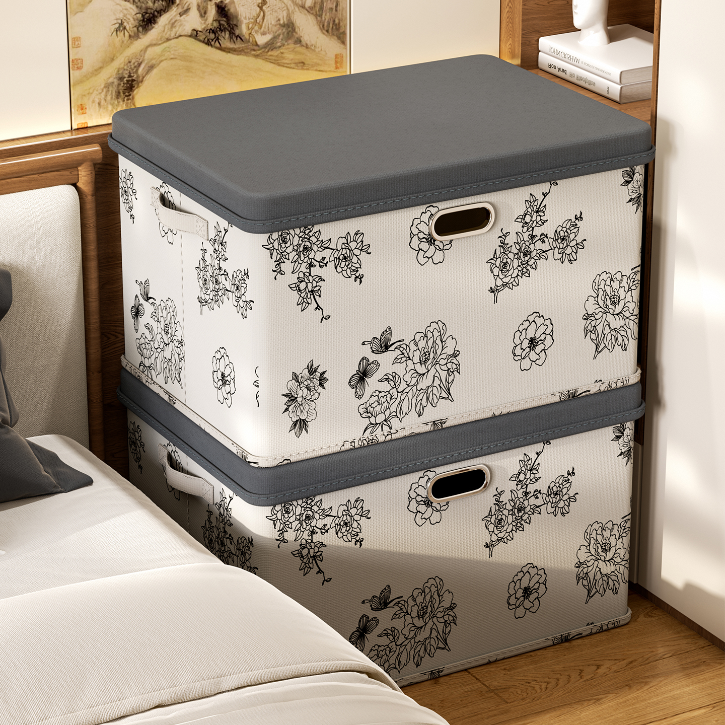 livingbox牡丹花天地盖