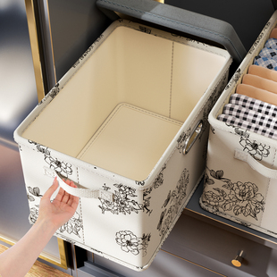 家用放衣柜收纳箱衣服衣物整理盒大容量超大折叠加厚布艺储物箱筐