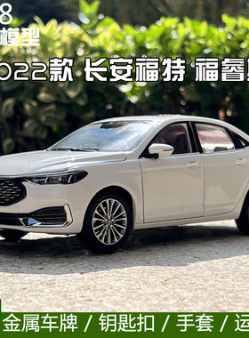 原厂 1:18  长安福特2022款福睿斯车模 FORD ESCORT 合金汽车模型