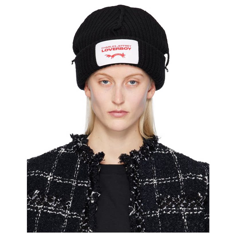 charles jeffrey loverboy 黑色 label 毛线帽女