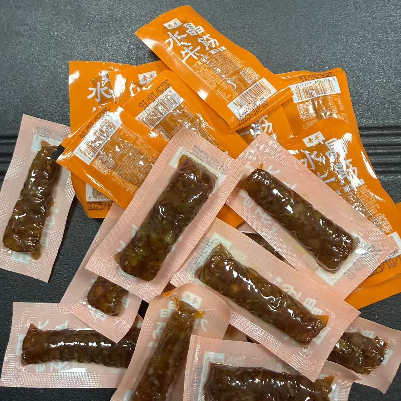 奇牛水晶牛蹄筋250g内蒙古特产烧烤味香辣味散装小包装零食