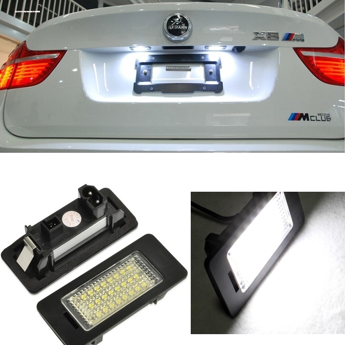 适用宝马5系E39 E60 E61 M5  F10 F11 F18 牌照灯 LED 后车牌灯