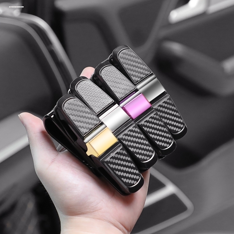 适用于丰田凯美瑞汉兰达卡罗拉雷凌汽车遮阳板收纳袋车载眼镜夹包