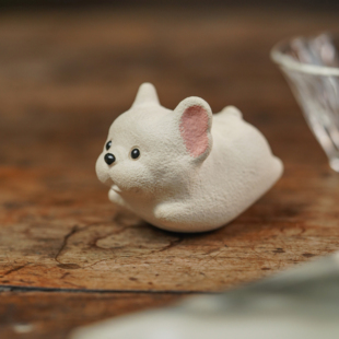 法斗周边摆件玩偶自明造器紫砂原创手作可爱治愈文创情侣节日礼物