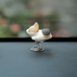 车载摇摇乐迷你小飞基摆件汽车中控装饰陶瓷正版手作猫狗周边定制