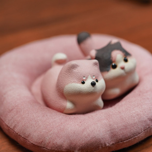 情侣周年纪念摆件猫狗手办婚礼结婚订婚新婚生日礼物伴手礼可定制