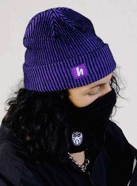 瑞典harlaut双板自由式单板公园平花滑雪冷帽毛线帽男女同款滑雪