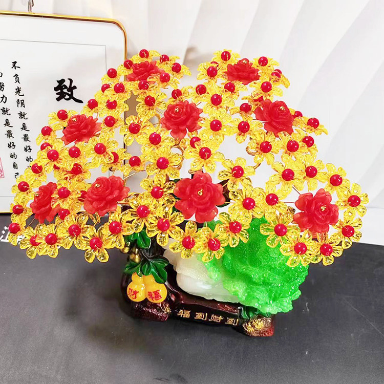DIY手工串珠白菜材料包家居摆件