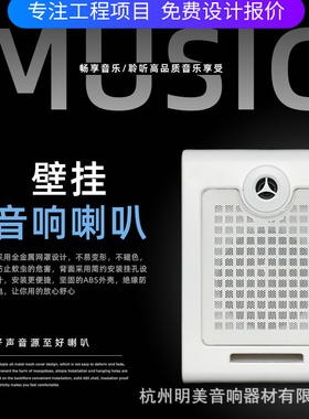 EAMA杭州明美EA-17校园教室店铺壁挂喇叭背景音乐小区广播音响