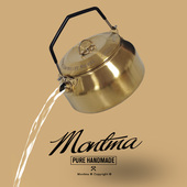 Montma美式 黑金复古露营水壶 304不锈钢户外野炊烧水泡茶煮咖啡壶