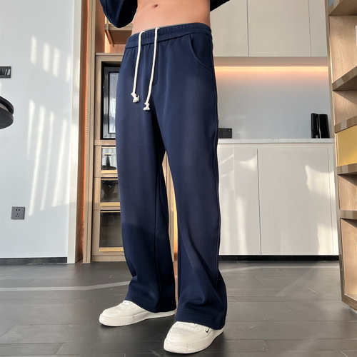 JZD春装美式直筒运动休闲卫裤男