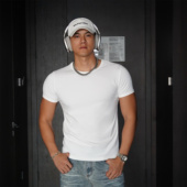 白 收口袖 黑 美式 JZD 弹力修身 夏装 复古螺纹透气运动短袖 百搭T恤