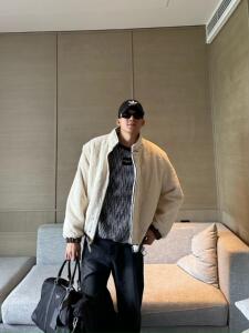 光膀子哥【冬日暖洋洋】冬季立领羊羔毛夹棉保暖棉衣宽松休闲棉服