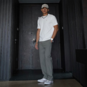 春装 长裤 薄款 JZD 美式 复古纯色百搭工装 小直筒显瘦显高休闲裤 男