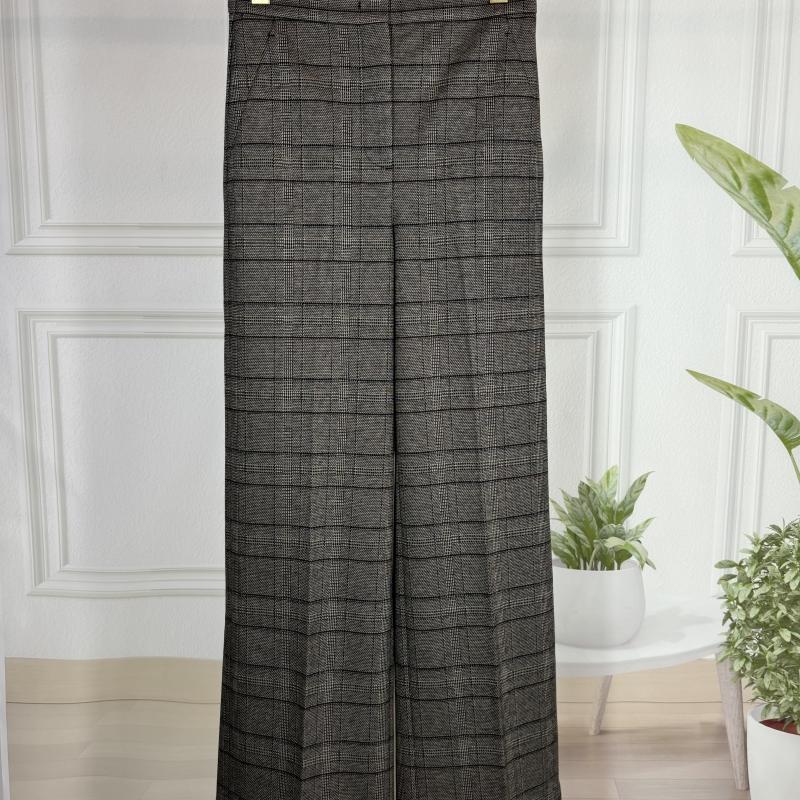 高腰通勤外贸千鸟格休闲裤