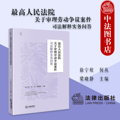 正版 最高人民法院关于审理劳动争议案件司法解释实务问答 徐宁欣 何丛 梁晓静 法律出版社 HR律师仲裁员司法工作者劳动争议实务书