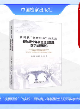 正版 新时代“枫桥经验”的实践 预防青少年新型违法犯罪数字治理研究 陈京春 预防青少年新型违法犯罪数字治理制度建设 中国检察