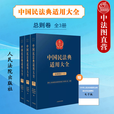 中国民法典适用大全总则卷全3册