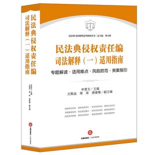 正版 民法典侵权责任编司法解释一适用指南 专题解读适用难点风险防范类案指引 申惠文 侵权责任纠纷诉讼代理司法裁判参考书 法律