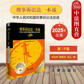 法官律师法学生参考书 第19版 2025新 正版 魏昌东 刑事诉讼法一本通 刘志伟 刑诉法律法规实务工具书司法解释指导案例 十九版 吴江