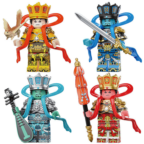 第三方封神演义魔家四将魔礼青寿拼装积木人仔玩具适用乐高36501