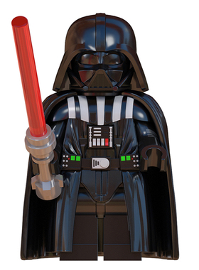 星球大战达斯维达黑武士披风益智拼装积木人仔玩具WM2282